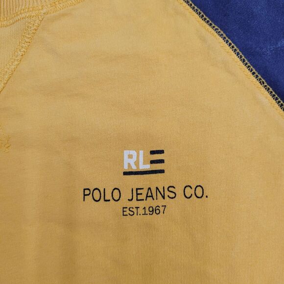 Vintage Polo-Jeans CO Shirt M/L 21x26 Ralph-Lauren Yellow - Picture 11 of 14